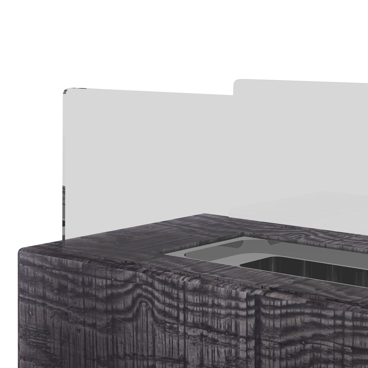 Tabletop Fireplace, Portable Bio-Ethanol Table Fire, Stainless Steel