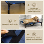 Dog Bed Outdoor Cat Bed, Metal & Oxford Fabric, Blue