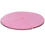 Pole Dance Mat, 5cm Thick Round for Gymnastics and Yoga, Pink Plastic