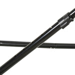 Football Rebounder Foldable Kickback Goal 5 Levels, Metal Black