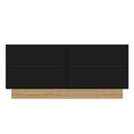 Modern Sideboard Cabinet with 4 Doors Ample Storage U-Shaped 160x75x38 cm