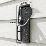 Bicycle Wall Mounts, Vertical Foldable for 4 Bikes, Black