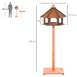 Birdhouse, Feeder Wooden Bird Villa, Natural