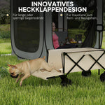 Garden Cart 100 kg, Foldable, 138 Liters, Beige