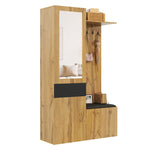 Wardrobe Set: 5 Hooks, Mirror, Shoe Cabinet, Built-in Storage, Hallway Bench.
