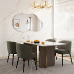 Asymmetrical Wall Mirror 32'' Metal Frame