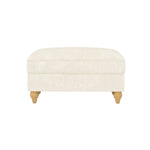 Windsor Stool with Removable Ruffled Skirt and Chenille Fabric, White