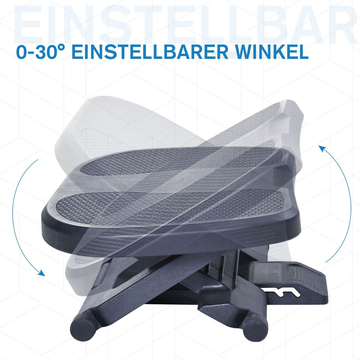 Footrest, 3 Heights Adjustable, HIPS Black