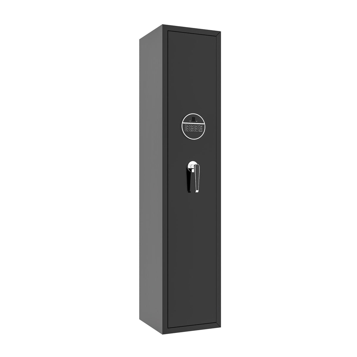 Gun Cabinet 5 Long Guns Rifles Pistols Quick Access Steel Safe 138x30x30cm