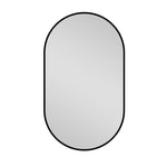 Bathroom Mirror 50x80cm HD Wall Mounted Black Aluminum Frame