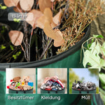 Garden Bag 4x86L Waterproof, Reusable, Green