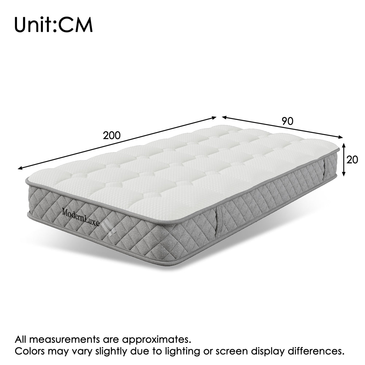Upholstered Single Bed, Headboard with USB-C Charging, 4 Drawers, Beige Linen