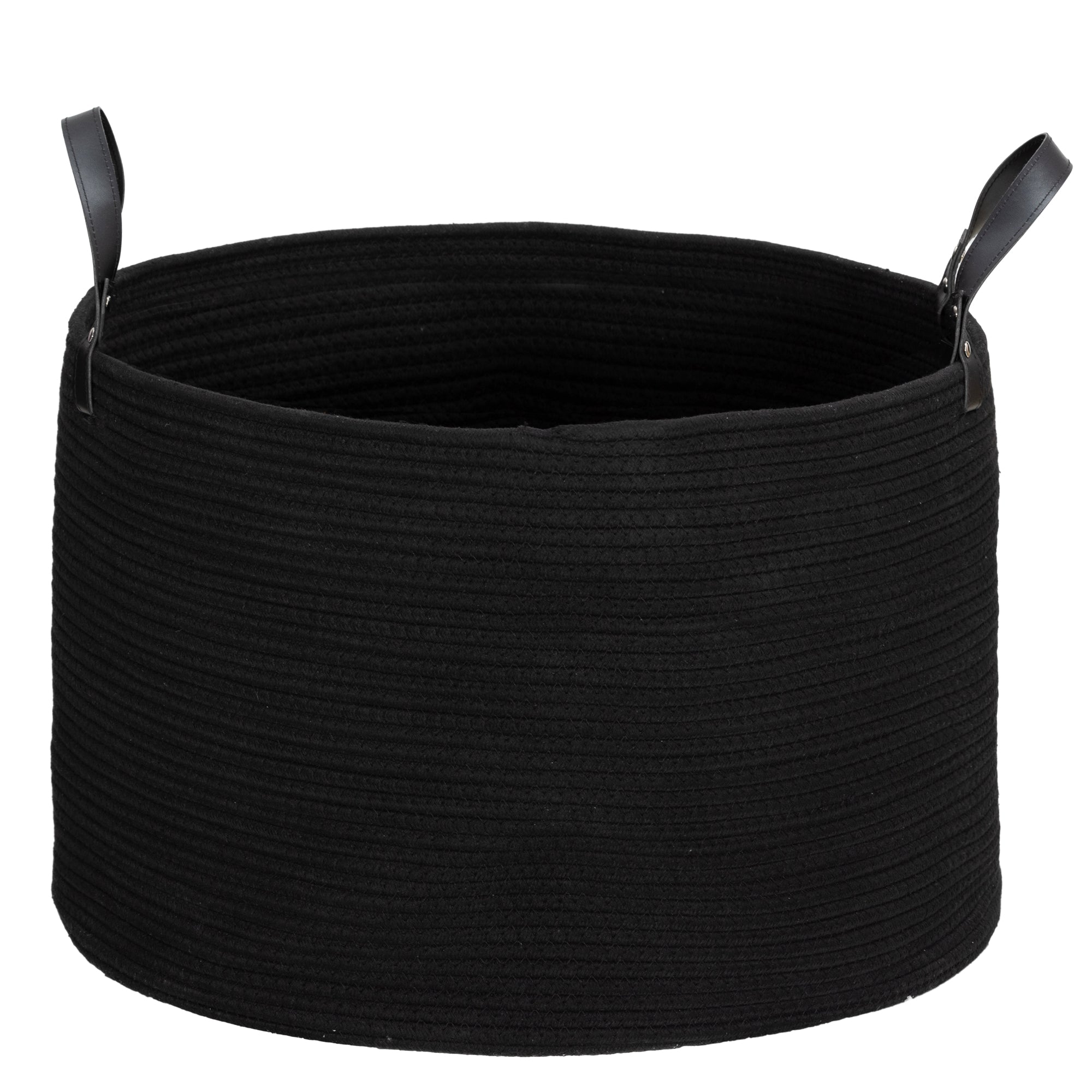 Laundry Basket 88L Foldable with Handle, Black
