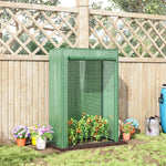 Greenhouse Roll-Up Door 100x50x150cm Steel Plastic Green