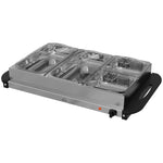 Buffet Warmer, 6.8L Hot Plate 300 Watt Adjustable Thermostat, Stainless Steel