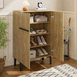 Shoe Cabinet Double Doors Adjustable Shelves - Modern 95x60x34.5cm