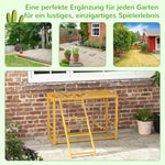 Chicken Play Frame, Playground with Swings and Ladder for 3-4 Chickens, Natural Wood