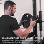 Dumbbell Weights, Set of 4, 2.5kg/5kg Plates, Black