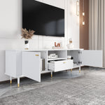 TV Stand with Storage and Cable Management