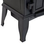 Electric Fireplace, 2000W Freestanding LED Flame, Metal