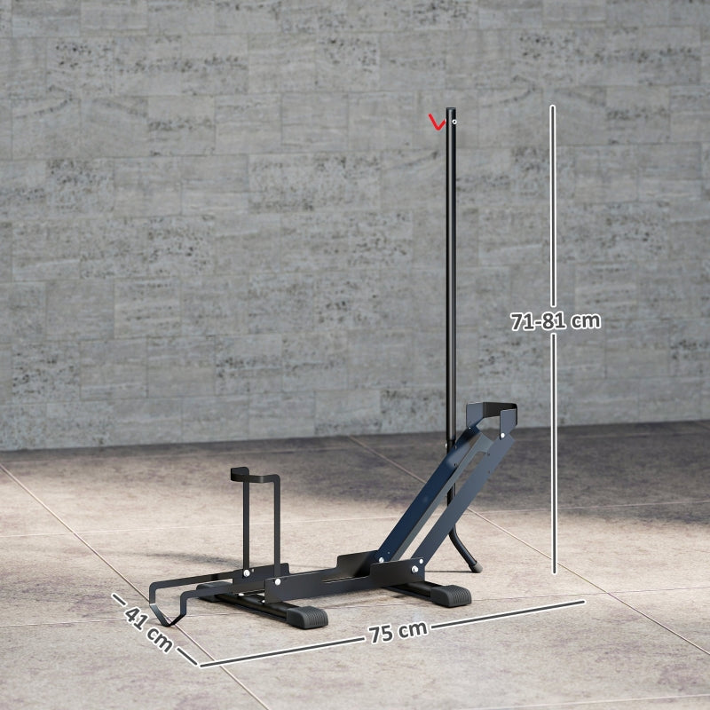 Bicycle Stand, Free-Standing Floor Parker with 80mm Tire Widths, Steel, Black