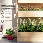 Raised Bed, 4-Level Planting, Drainage, Wood
