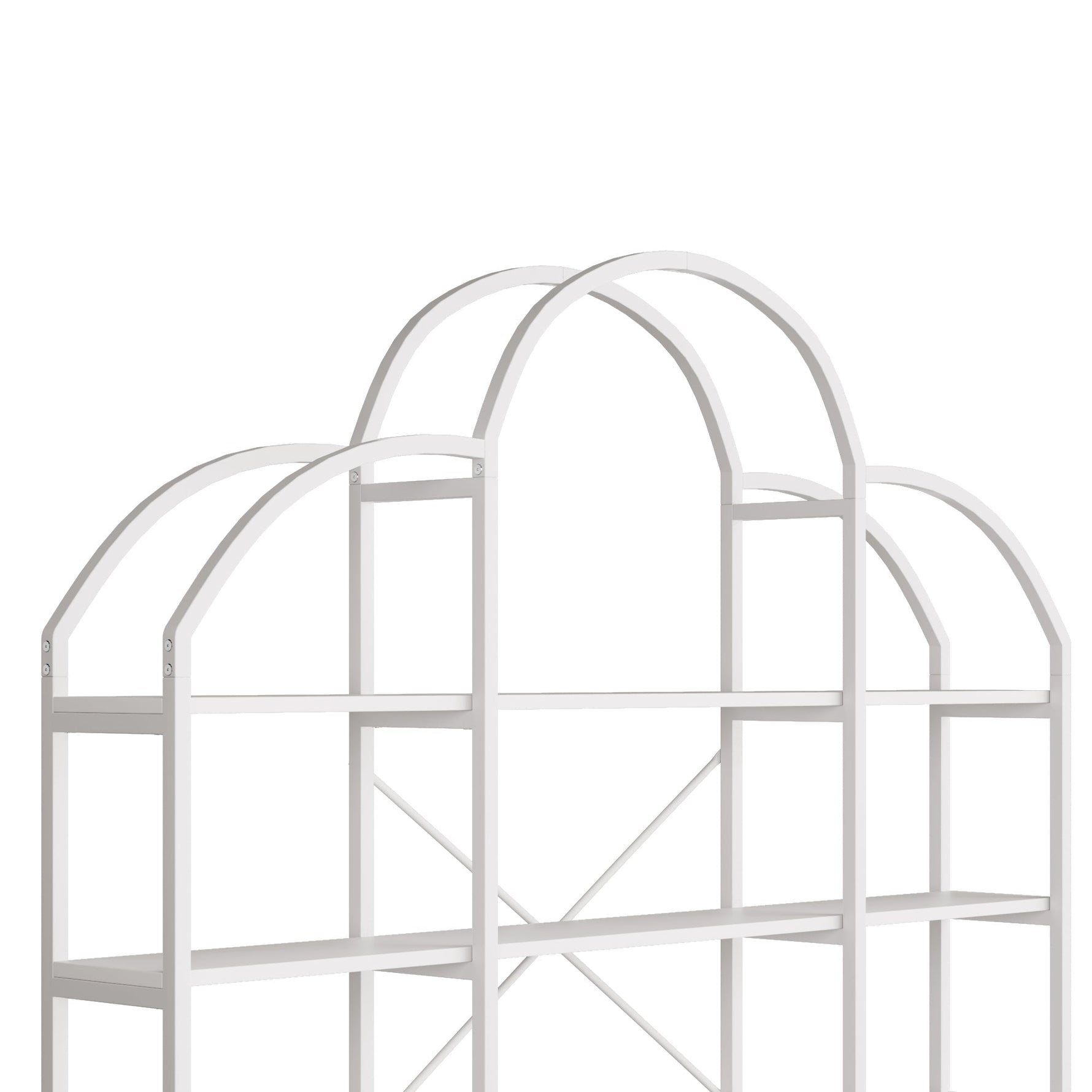 Shelf 170x26x190cm 5-Tier Cloud Shape - White