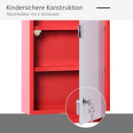 First Aid Cabinet, Locking Storage for Home/Office, Stainless Steel Model 3