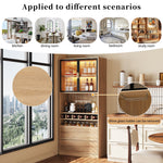 Display Cabinet with Glass Doors, Lighting - 180cm