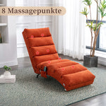 Relaxation Lounger with Full Body Support and Vibration Function, Bagcloth