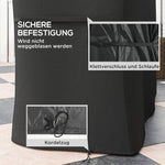 Grill Cover Protective Weatherproof 147x61x120cm - Black
