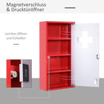 First Aid Cabinet, Locking Storage for Home/Office, Stainless Steel Model 3
