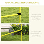 Dog Agility Set, Hurdles & Poles with Carry Bag, Robust, Yellow