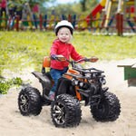 12V Children's Vehicle with MP3 Player and Headlights, Orange