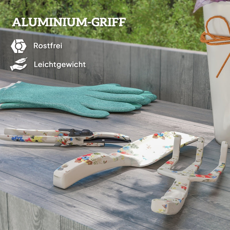 Garden Tool Set 3 Pieces Metal, Multi-colored