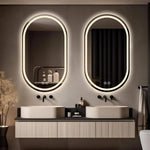 Full-Length Standing Mirror 161.5x50cm - Black Aluminum Frame