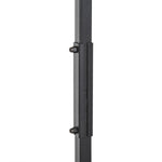 Coat rack with bench and shoe rack, 2 shoe shelves, metal
