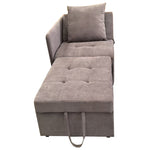 Upholstered Sofa Bed 3-in-1 Multifunctional Adjustable Daybed, Linen Fabric