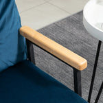 Sleeper Sofa Recliner, Fold-Out Bed Adjustable Backrest, Velvet Blue