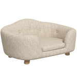 Dog Sofa Plush Cushion Small Pine Cream White