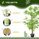 Artificial Bamboo Plant, 150cm Large Fake Plant, Plastic