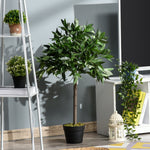 Artificial Bay Trees, Set of 2, 90 cm, Green