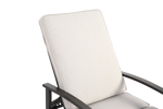 Lounge Patio Chair, Adjustable Reclining Aluminum, Waterproof Beige Cushion