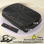 Vibration Plate Training Device, Whole Body Fitness Platform with Resistance Bands & Speed Control, Home Gym Equipment