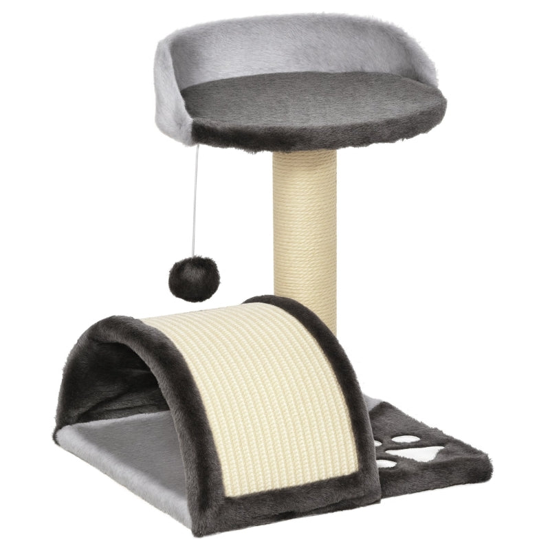 Cat Tree, Play Balls Sisal Rope Scratching Posts, Grey