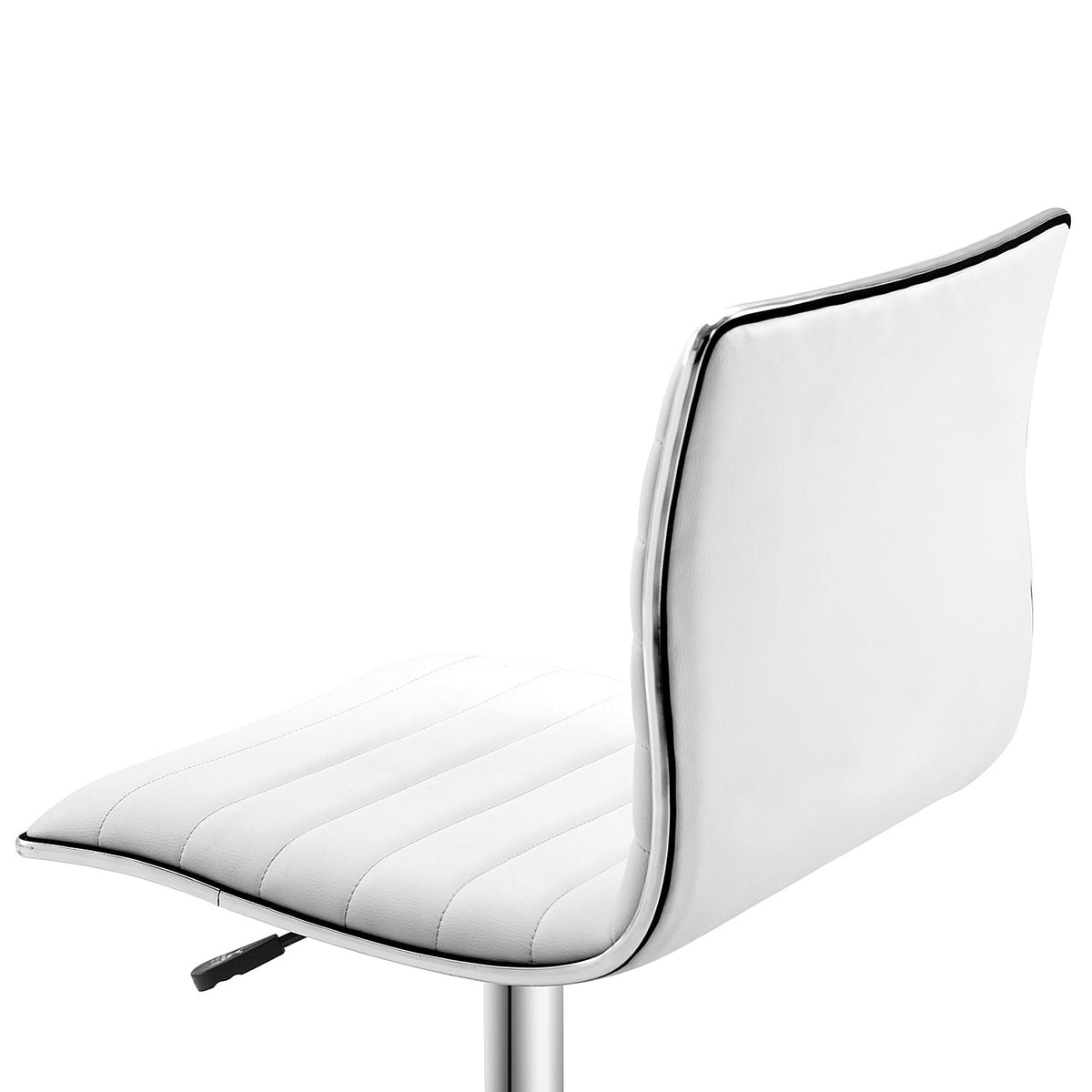 Office Chair, Adjustable Height, 120 kg, White Leather