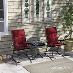 Sun Lounger Cushions, Water-Repellent, 50x116x5 cm, Wine Red