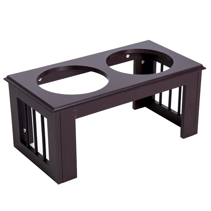 Dog Feeding Station, Non-Slip, 2 L Bowls, Grey
