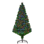 Artificial Christmas Tree 150cm, LED Lights & 180 Tips, Green
