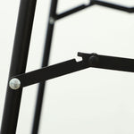 Full-Length Mirror with Stand, Arched Design, Shatterproof, Black